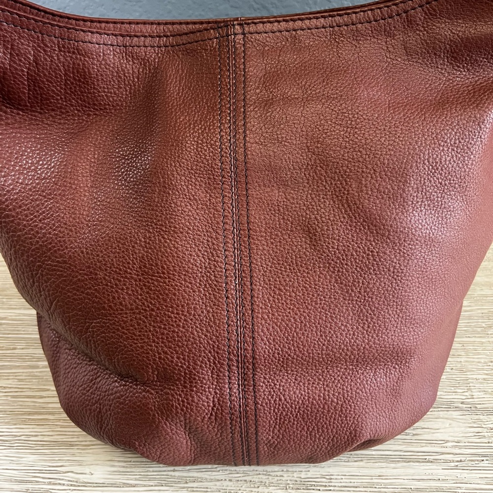 Hadaki Brown Leather Hobo Bag - Picture 2 of 13